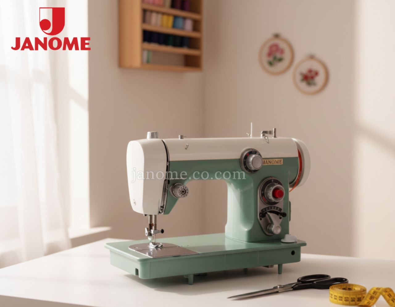 چرخ خیاطی و گلدوزی ژانومه استوک ژاپن مدل 670